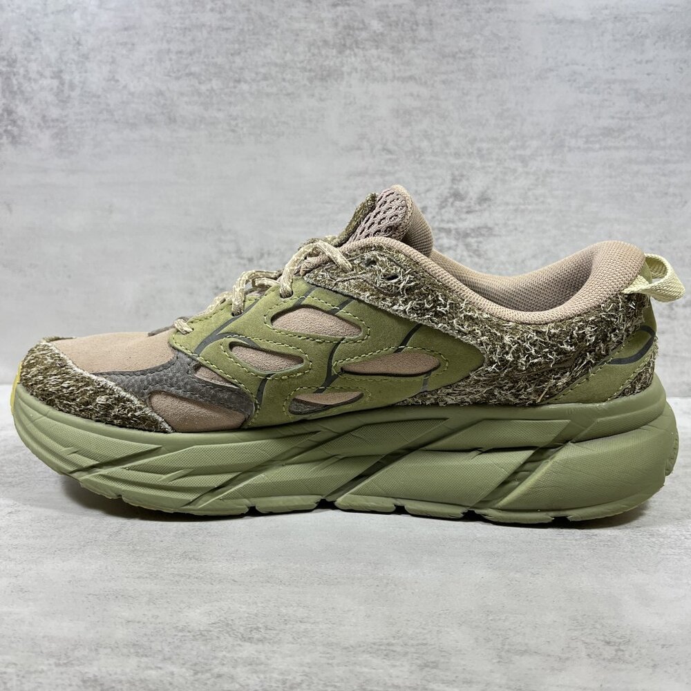 Hoka One One U Clifton L Suede Running Shoes - Women's Size 7.5 - Green - Picture 5 of 10